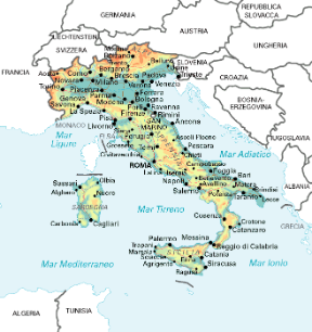 RARO Rotolo mappa Italia, geografia della mappa della scuola